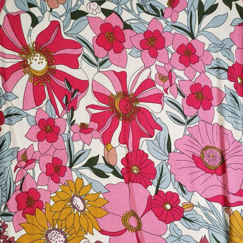 Natural Life Rebecca Tiered Floral Maxi Dress Women’s Size Large L Multicolor - Picture 5 of 11